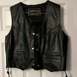 Women’s Leather Biker Vest